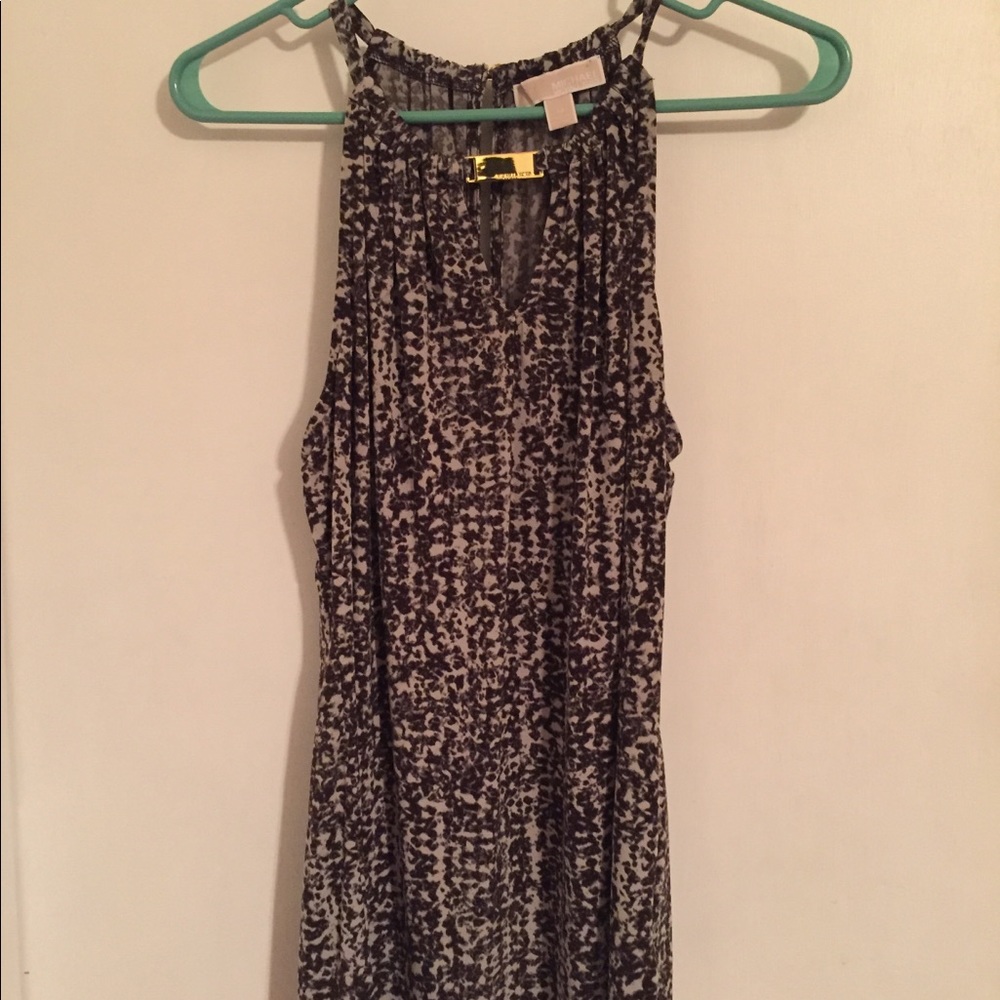 Michael Kors,Sleeveless top with animal print